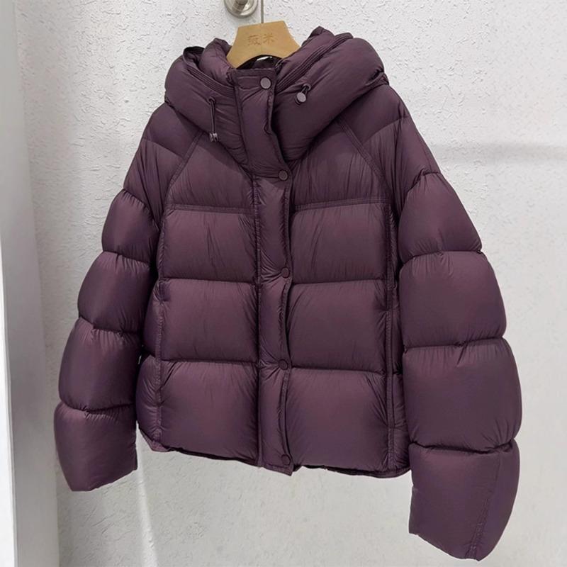 Hooded down cotton clothes women's winter new fashion gray bread clothes casual short cotton-padded jacket
