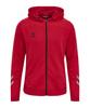 Hummel Lead Zip Poly Hoodie adjustable hood Red