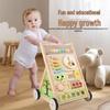 Children's Wooden Multi-Functional Xylophone Walker with Anti-Rollover Design