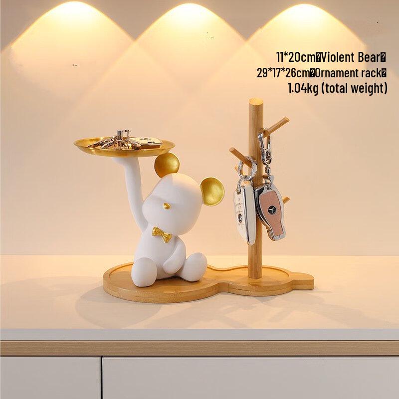 

Miling Violent Bear Key Holder & Desktop Organizer