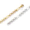 1 Stück zarte exquisite Armbänder 304 Edelstahl 7 mm Breite handgefertigte Gliederkette Armband für Damen Herren Geschenk 18 cm(7,1") lange