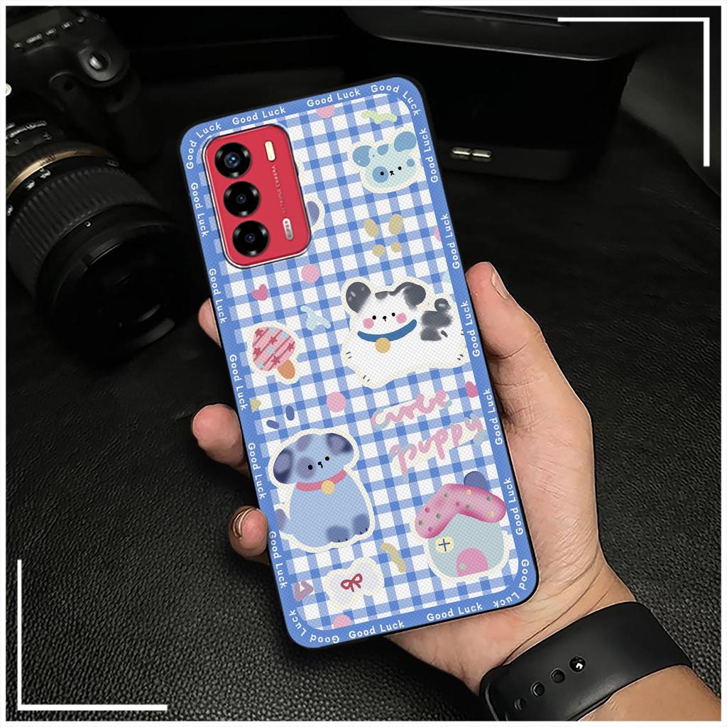 Graffiti Phone Pouch Phone Case For ZTE Blade V40 Vita/A72 Soft case Full wrap Back Cover Cute Animals Anti-knock TPU