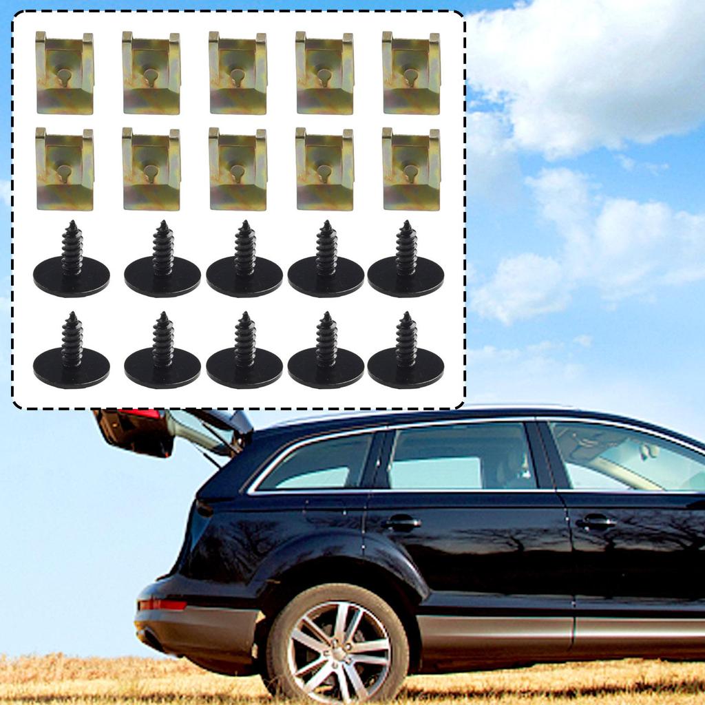 Fastener Screw 20pcs Bolt For BMW Metal Screw Clips
