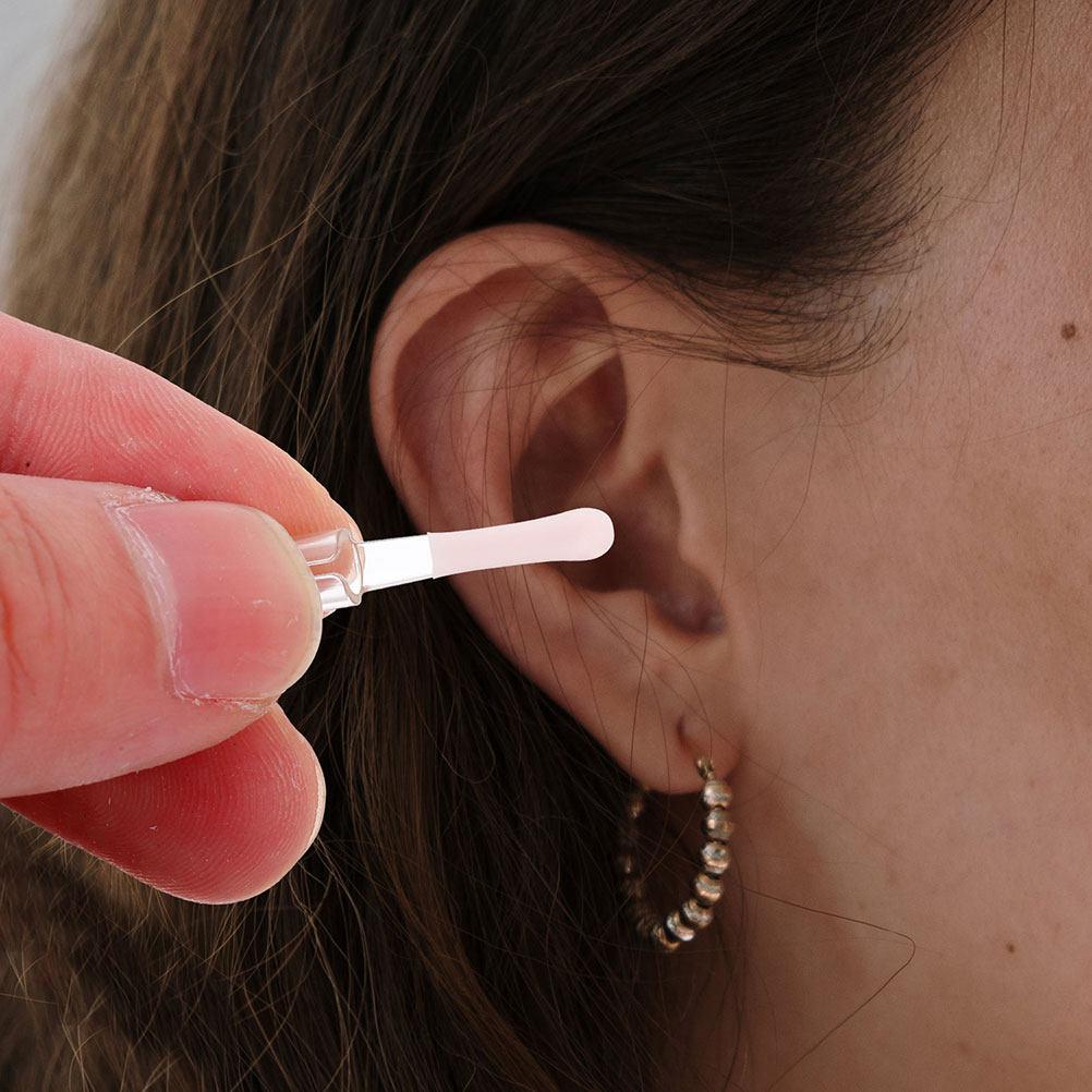 12Pcs Ear Spoon Wax Remover Replacement Covers Soft Flexible Silicone Ear Cleaning Sleeves Easy to Clean Universal Earwax