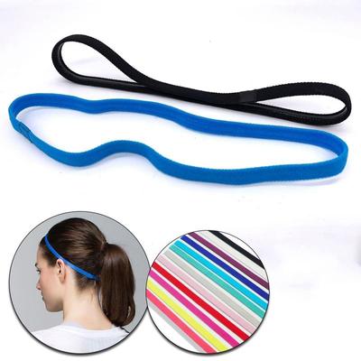 1PC Sweatband Anti-slip Men Women Yoga Hair Bands Sports Headband Elastic Hair Band