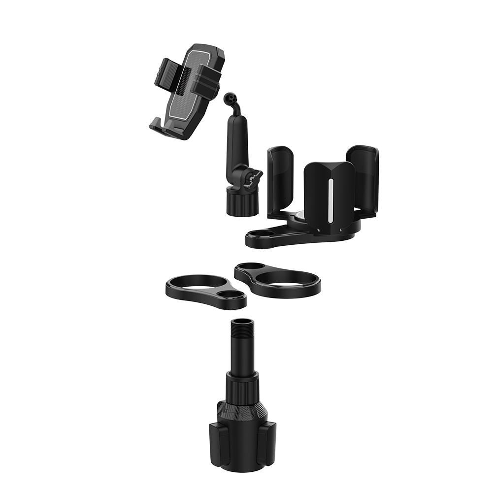 4 In 1 Car Cup Holder Expander Multifunctional Adjustable Plastic Water Cup Holder 360 Rotating Mobile Phone Holder Auto Styling