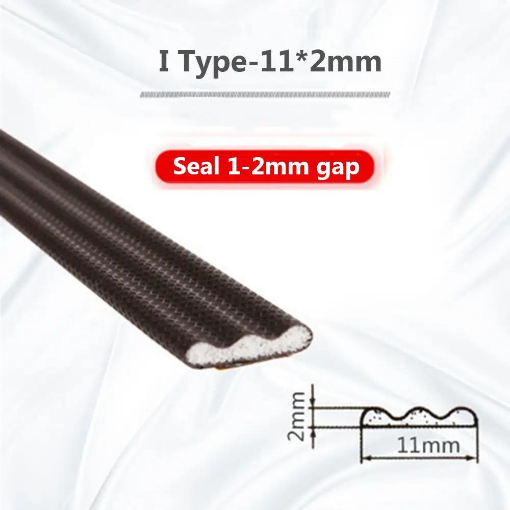 

5m Soundproof Anti-Collision Door Window Sealing Strips Self-Adhesive Coffee PU Foam Seal Gap Filler D/E/I/V Type Door Seal