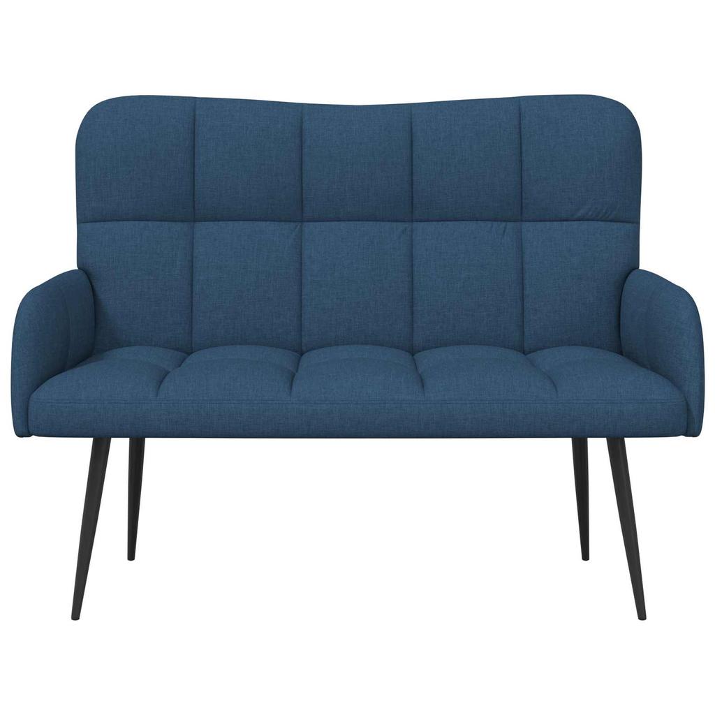 2 Seater Sofa Blue 115 x 61 x 87 cm Fabric