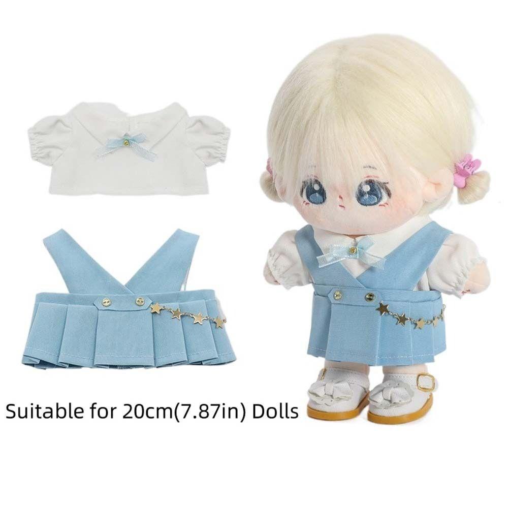 T-shirt Cotton Dolls Outfit Stuffed Dolls Doll Uniform Set 20cm Doll Clothes  Girls Gift
