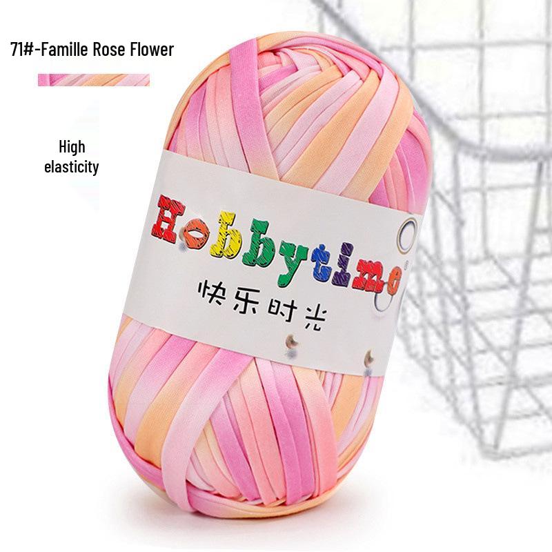 Cloth Strip Yarn DIY Crochet Kit: Handmade Bag, Knitting Material for Cushions, Carpets, and Dolls