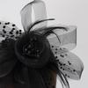 Fascinators Hats 20s 50s Hat Pillbox Hat Cocktail Tea Party Headwear with Veil for Girls and Women (US, Alpha, One Size, A-Black)
