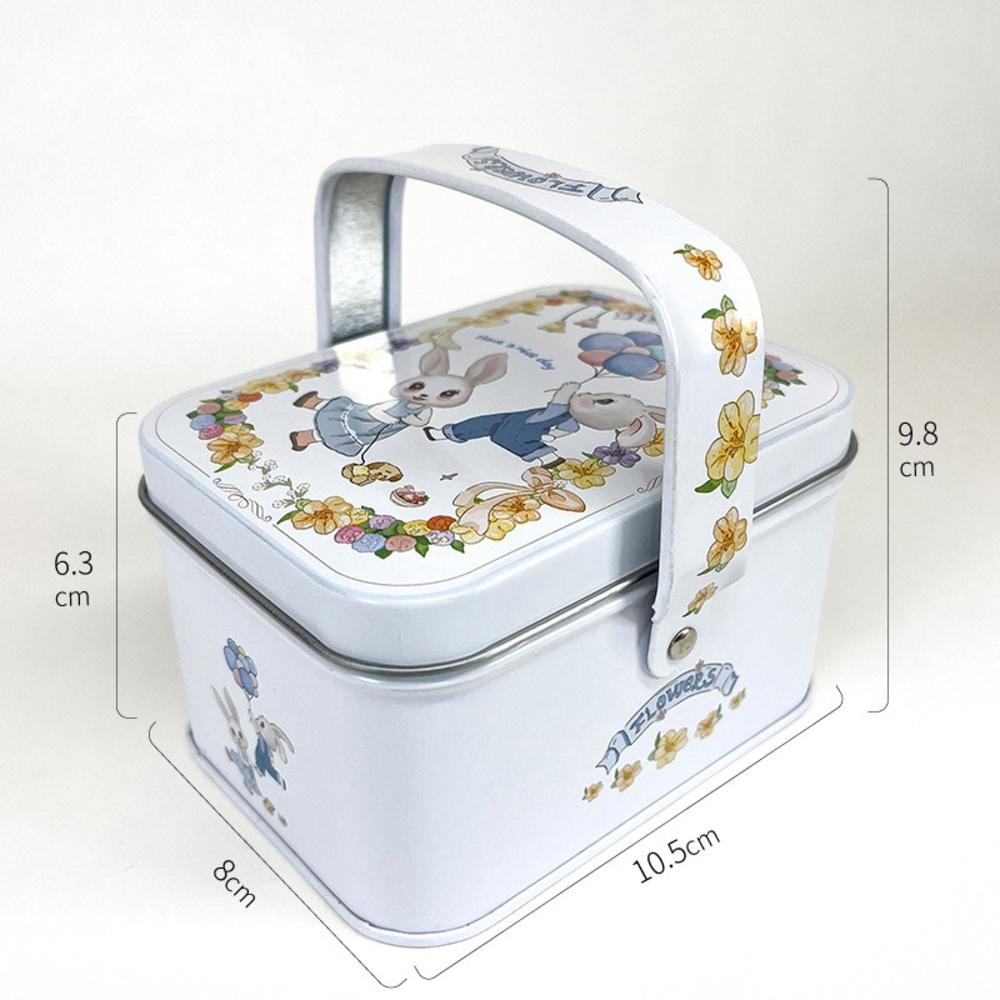 Blech Süßigkeitenbox Kindergeschenke Kleine Blechdose Keksbox Tragbare Kaninchen Geschenkbox für Geburtstag Hochzeit Party Dekoration