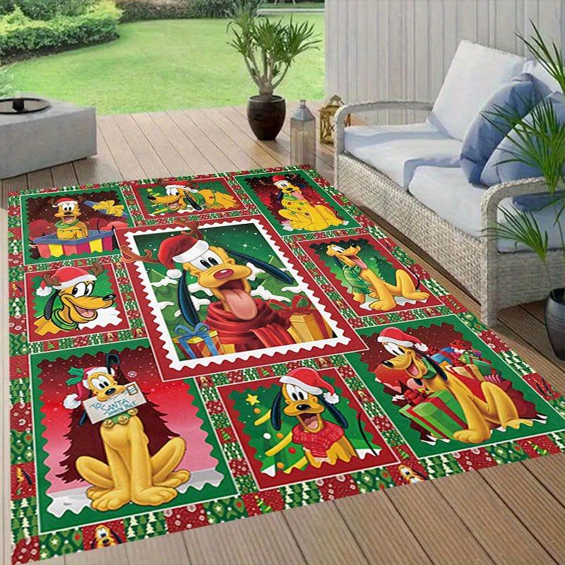 1pc Disney Cartoon Characters Pattern Carpet Area Rug Non-slip Carpet Hand Washable Floor Mat Suitable For Living Room Bedroom Home Decor Ro