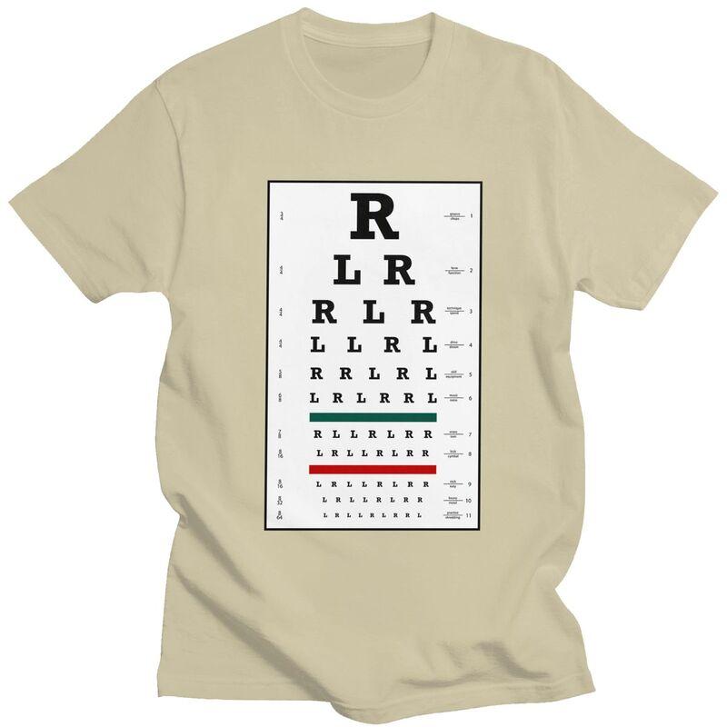 Custom Drummers Eye Chart T Shirts Men Tshirt Casual Tee Tops 100 Cotton Oversized Tshirts Gift