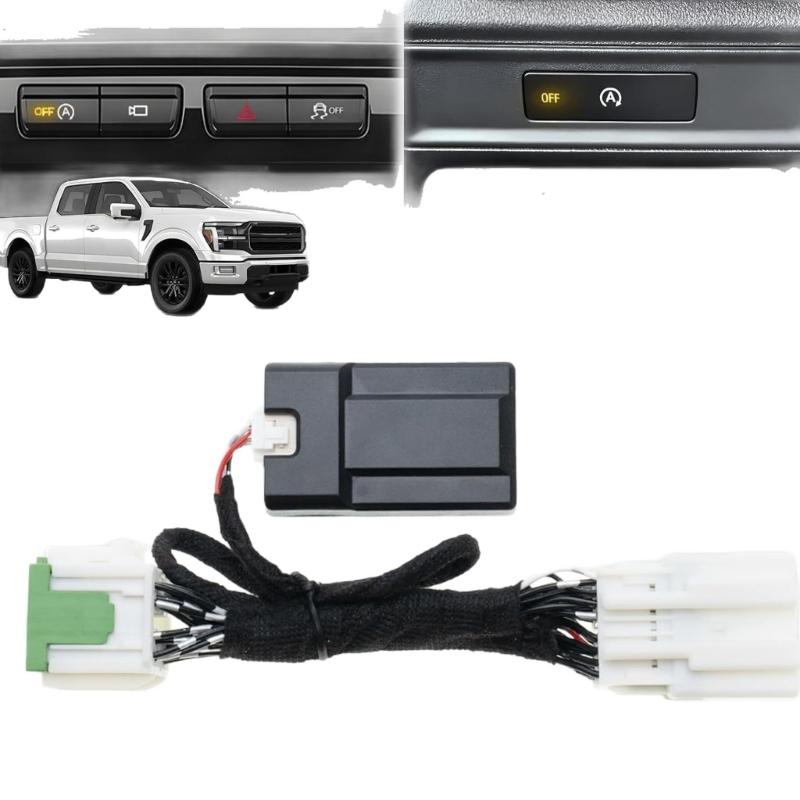 Automatic Start Stop Memory Controller Assembly with a Keyed Wrapped Harness, No Programming Required, and No Cutting of Vehicle Wiring for F150