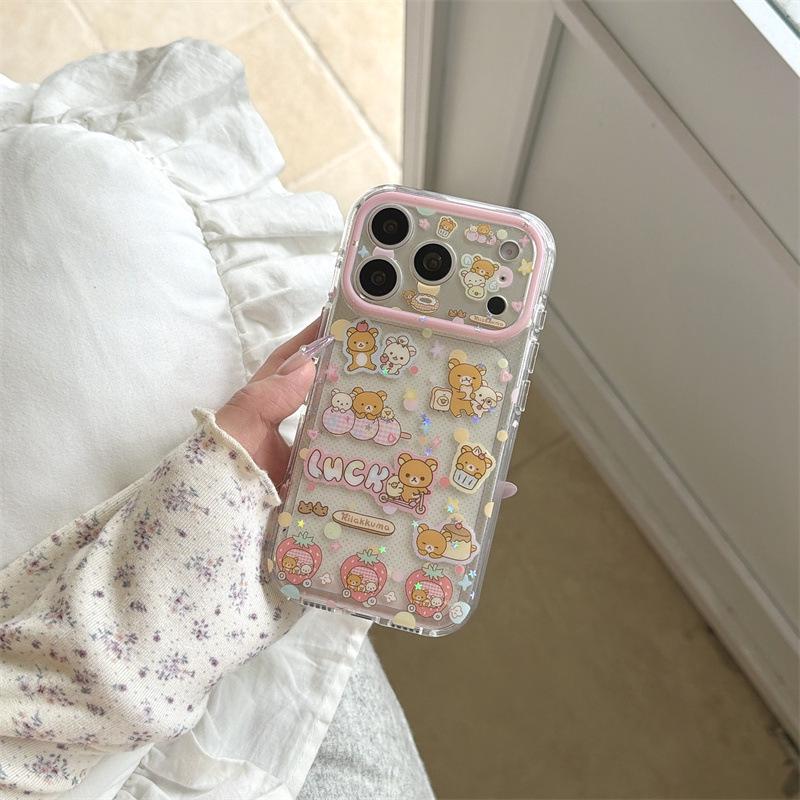 

Rilakkuma Polka Dot Chain Case for iPhone 17/16 Pro Max/15 iPhone 16
