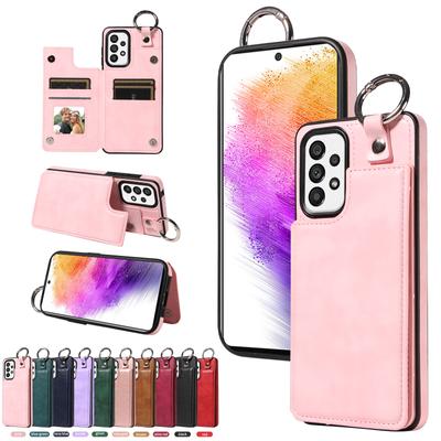 Ring Bracket Cover Card Holder Slots Phone Case for Samsung Galaxy S22,S23,S24,A05,A12,A13,A14,A15,A52,A72,A22,A32,A33,A53,A73,A23,A24...