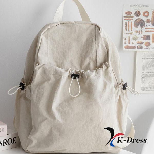 

Рюкзак міні з нейлоновою стрічкою-блискавкою (3 кольори) 28x36x16cm бежевий