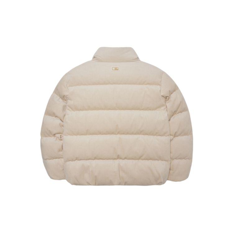 MLB Letter Towel Embroidered Thick Warm Corduroy Stand Collar Loose Short Down Jacket Unisex Jacket Off-White 3ADJB0826-43BGL