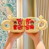 Cute High-value Festive Mug with Lid Spoon Couple Pair Cup Wedding Gift Ceramic Drinking Cup Coffee Cup