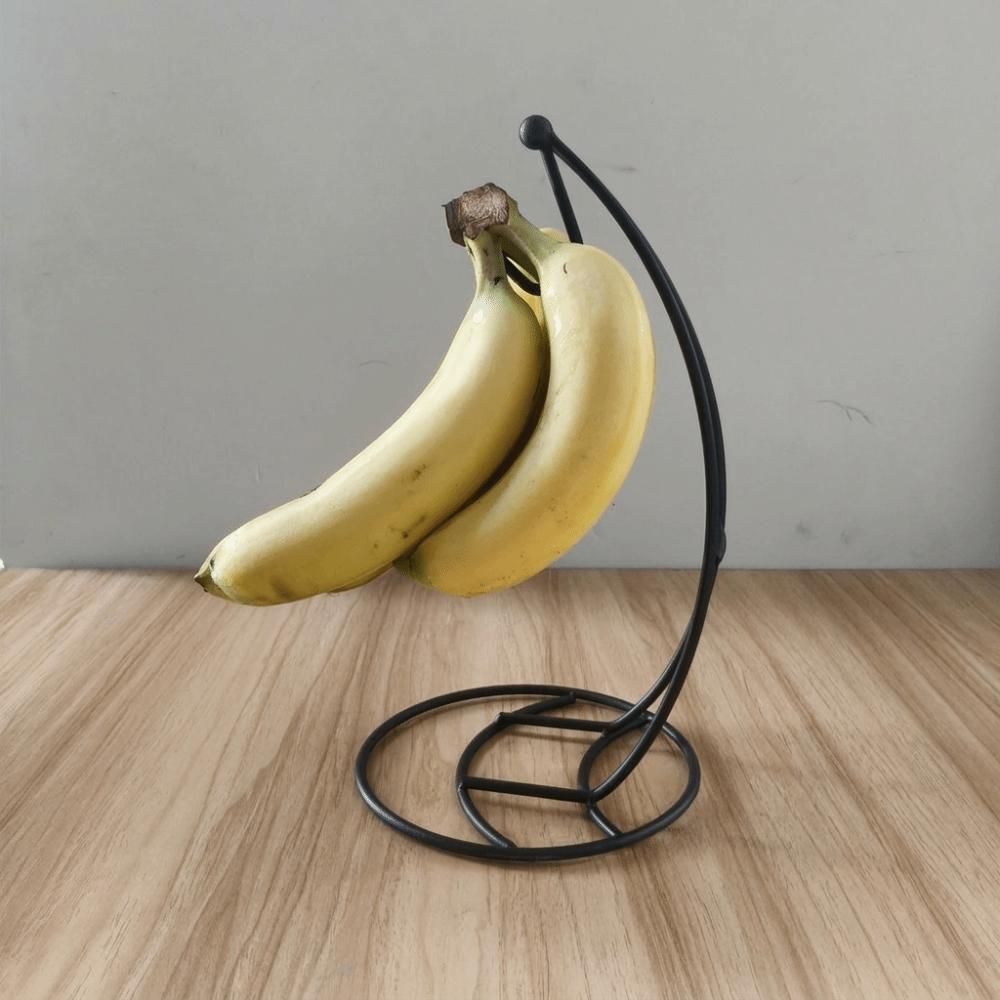 Rust Proof Banana Holder with Base Fruit Display Hanger Space Saving Fruit Hanger Rack  Living Room Style A