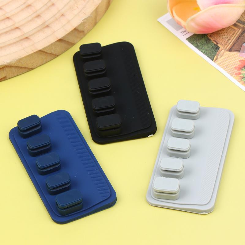 Magnetic Cable Organizer Silicone Cord Holder Detachable Wire Management Clip For Desktop Office Car Interior Cable Arrangement