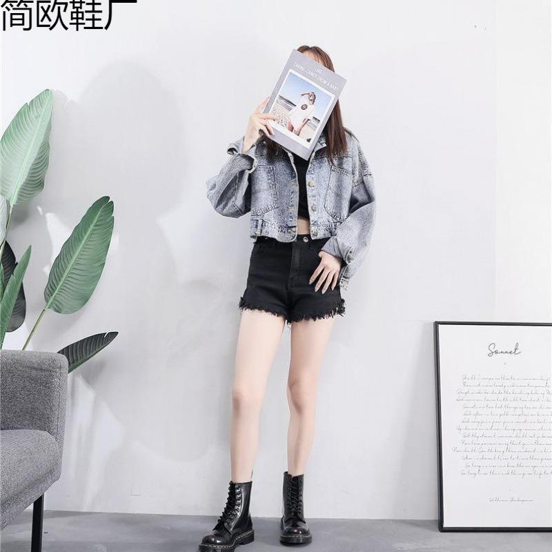 High-top polished red locomotive boots women's classic retro short boots men's and women's genuine leather boots