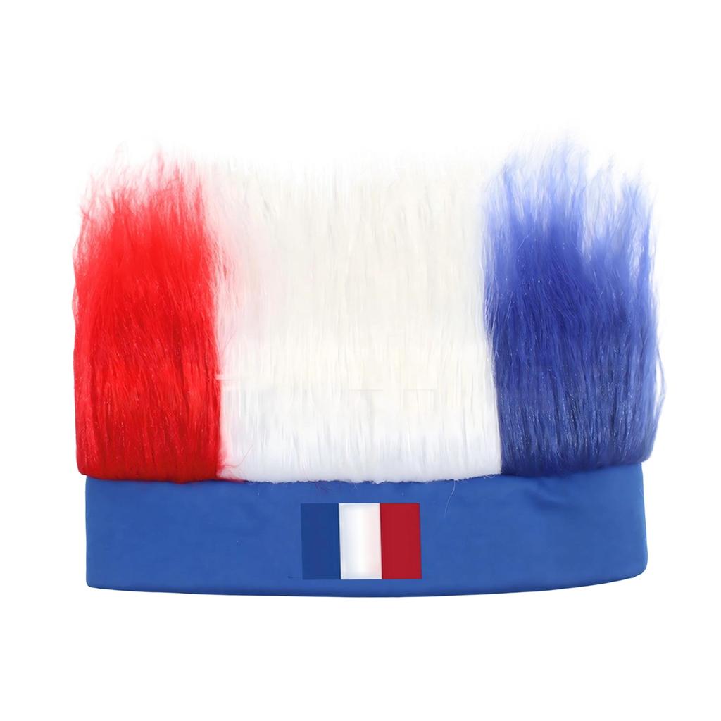 Fan Wigs, Flag Color Headbands, Football Cheering Props, Headwear