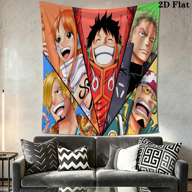 One Piece Tapestry Wall Tapestry Background Cloth Fashion Print Home Decor Soft Wall Covering Decoration