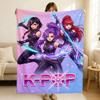 K-Pop merginų grupės margintas flanelinis pledas, minkštas šiltas užtiesalas sofai, lovai, sofos dekorui, modernus namų dekoras visiems sezonams,
