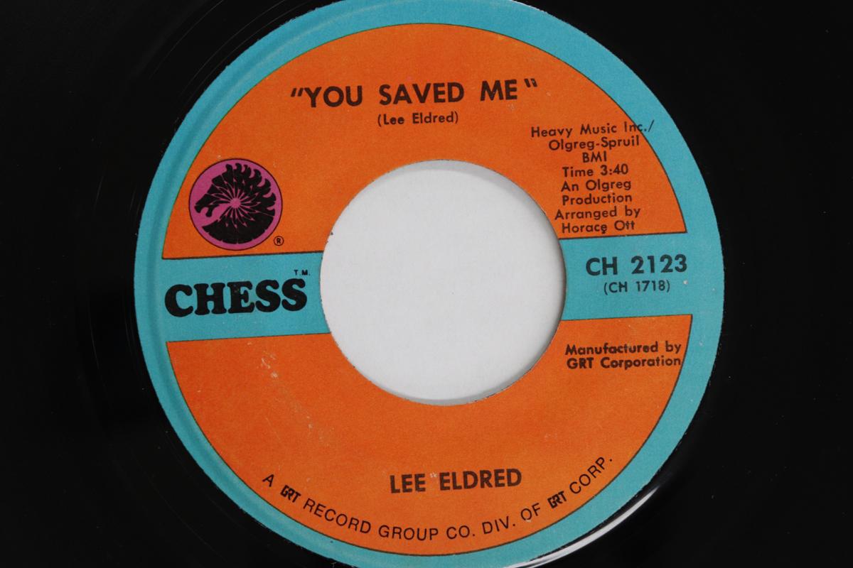 

7inch Record LEE ELDRED - You Saved Me / Six White Horses CH2123 CHESS 1972 US Soul/Funk Used