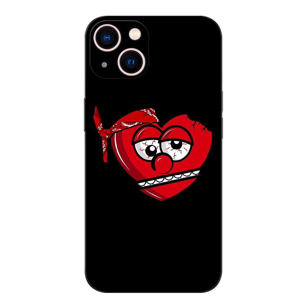 Black tpu case for iphone 5 5s se 2020 6 6s 7 8 plus x 10 XR XS 11 12 13 mini pro MAX back cover Fundas Glo Gang Chief Keef Capa