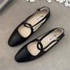Frühjahr und Sommer 2025 neue Retro-Damen-Mary-Jane-Schuhe mit gekreuzter Schnalle, lässige, weiche, niedrige, bequeme, vielseitige Einzel-Schuhe