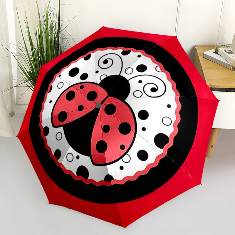 

1pc Ladybug, Insect Umbrella Portable Home Essential Umbrella Folding Umbrella Durable Iron Frame yy251128027
