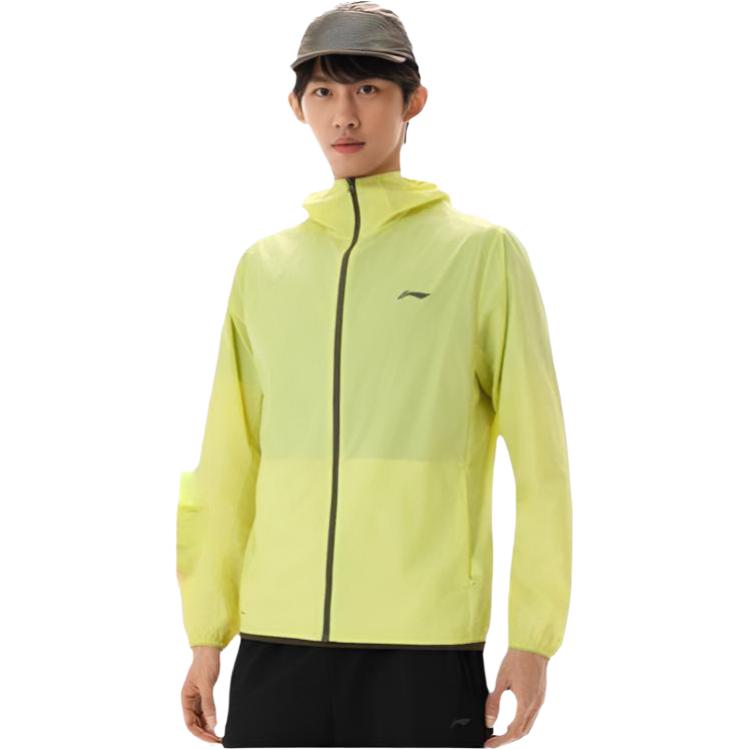 Li-Ning Solid Color Casual Zip Hooded Windbreaker Men outerwear AFDW721-9