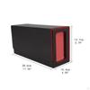 Card Deck Box Fits 40Pcs Gaming Cards 28x10x14cm Lightweight for Trading Waterproof