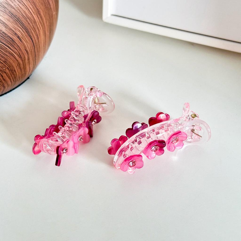 Elegant Mini Banana Hair Clip With Charming Butterfly And Floral Designs For Fashionable Hairstyles