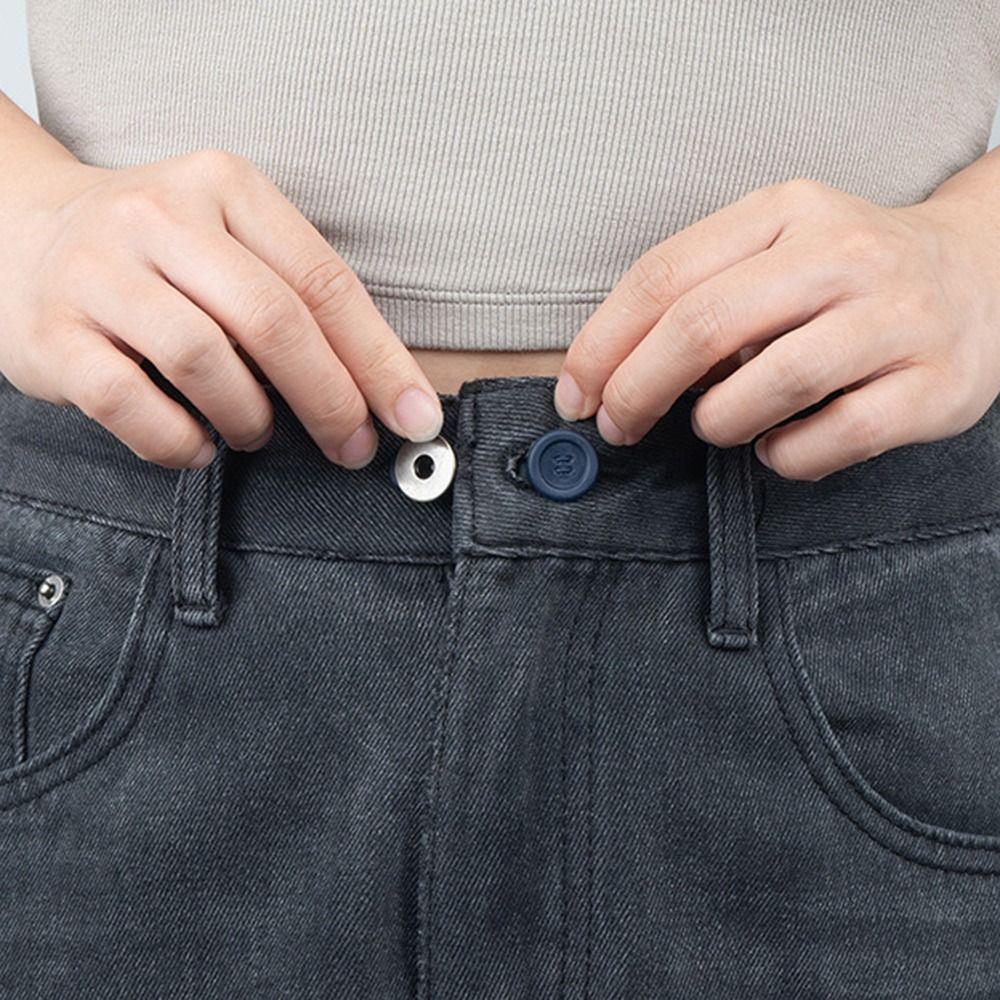 10Pcs Neck Extender Pants Extender Buttons Flexible Neck Relief Tight Collars for Women Men