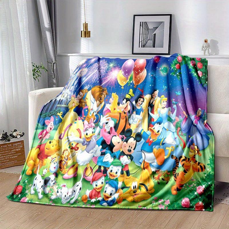 Mickey & Minnie Blanket Soft, Warm Flannel Throw for Couch, Bed, Travel, Camping | All-Season Cozy Nap Blanket Christmas Décor