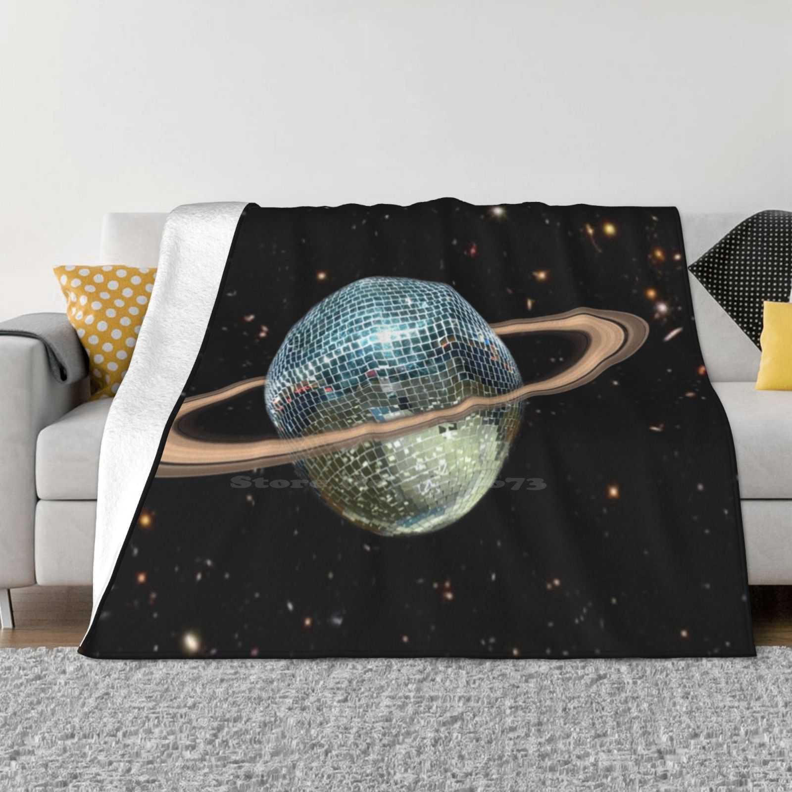 

Saturn Disco Ii Fashion Soft Warm Flannel Blanket Saturn Planets Discoball Mirrorball Mirror Ball Galaxy Galaxies Capricorn 30x40in
