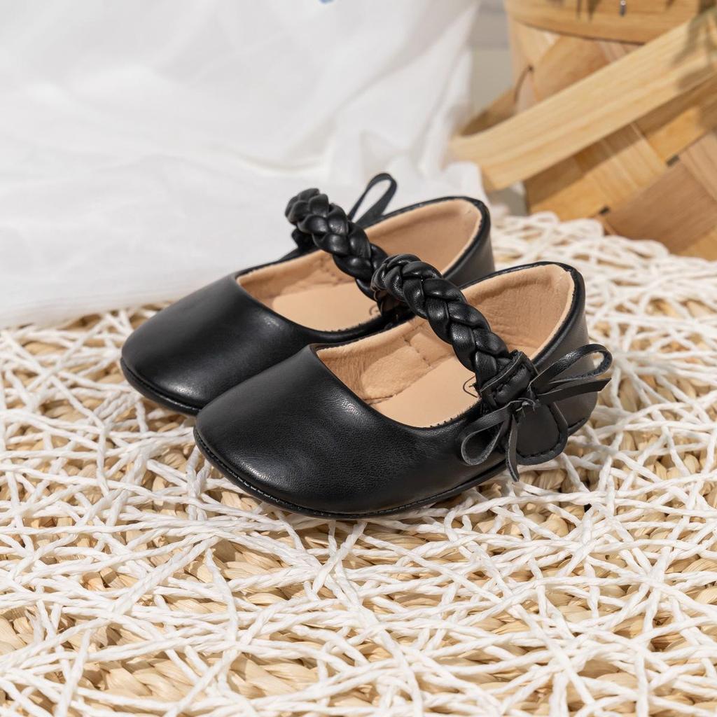 Baby Fashion Princess Shoes: PU Leather Soft Sole for 0-1 Year Olds