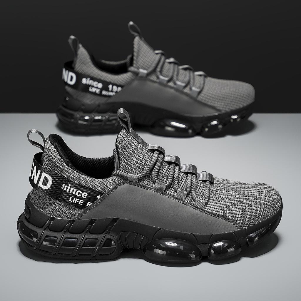 Klassische Schnürschuhe aus Mesh in großen Größen, neue Lauf-Sportschuhe, Freizeit, leicht und atmungsaktiv