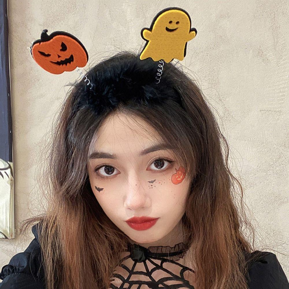 Spinnen Halloween Feder Stirnband Cartoon Geist Stirnband Geschenk Kürbis Haarband Halloween Party