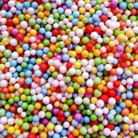Assorted Colors Craft Foam Filler Foam Mini Beads Kids DIY Jewelry Bead Balls