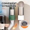Wall-Mounted No-Drill Disposable Cup Dispenser Household Paper Cup Holder Dustproof Cup Storage Rack