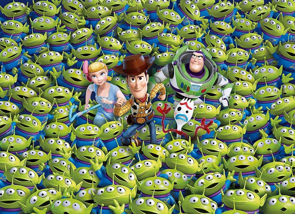 1000-piece Toy Story 4 Jigsaw Puzzle (69cm x 50cm) Disney Toy Story 4 Woody Buzz Alien [Used]