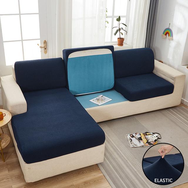 Żakardowa poduszka na siedzenie sofy pokrowiec na meble dla zwierząt domowych dzieci Stretch zmywalny zdejmowany narzuta na sofę zwykłe narzuty na sofę
