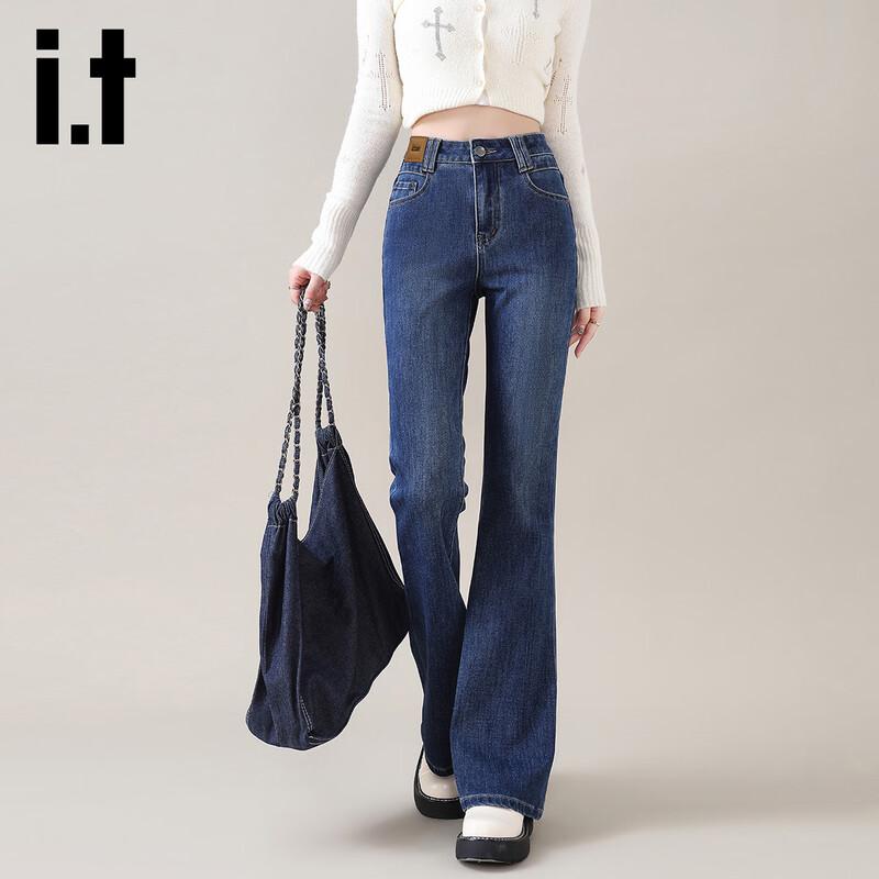 Izzue It Petite High-Waist Slight Flare Jeans