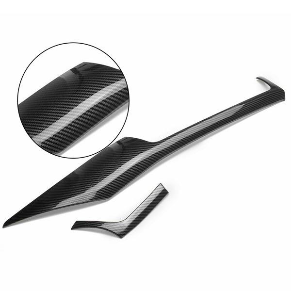 2-Piece Carbon Fiber Texture ABS Center Console Trim for BMW 3 Series F30/F34/F32/F33/F36