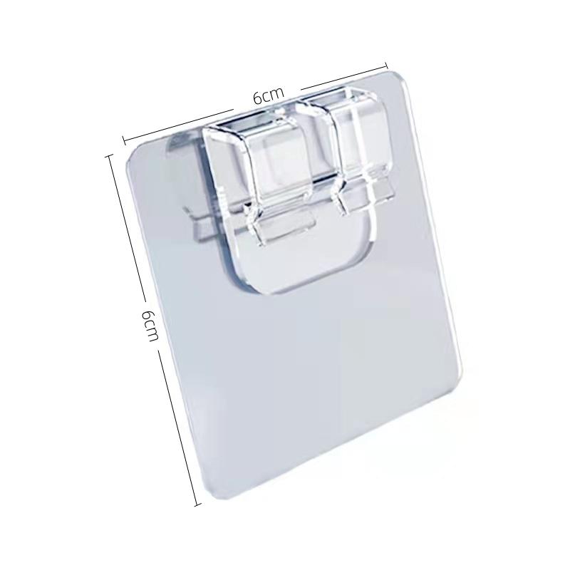 

10 шт. многоцелевой накладной крючок для полки, кухонный держатель для крепления провода, аксессуары, прозрачный прочный вискозный крючок Beari